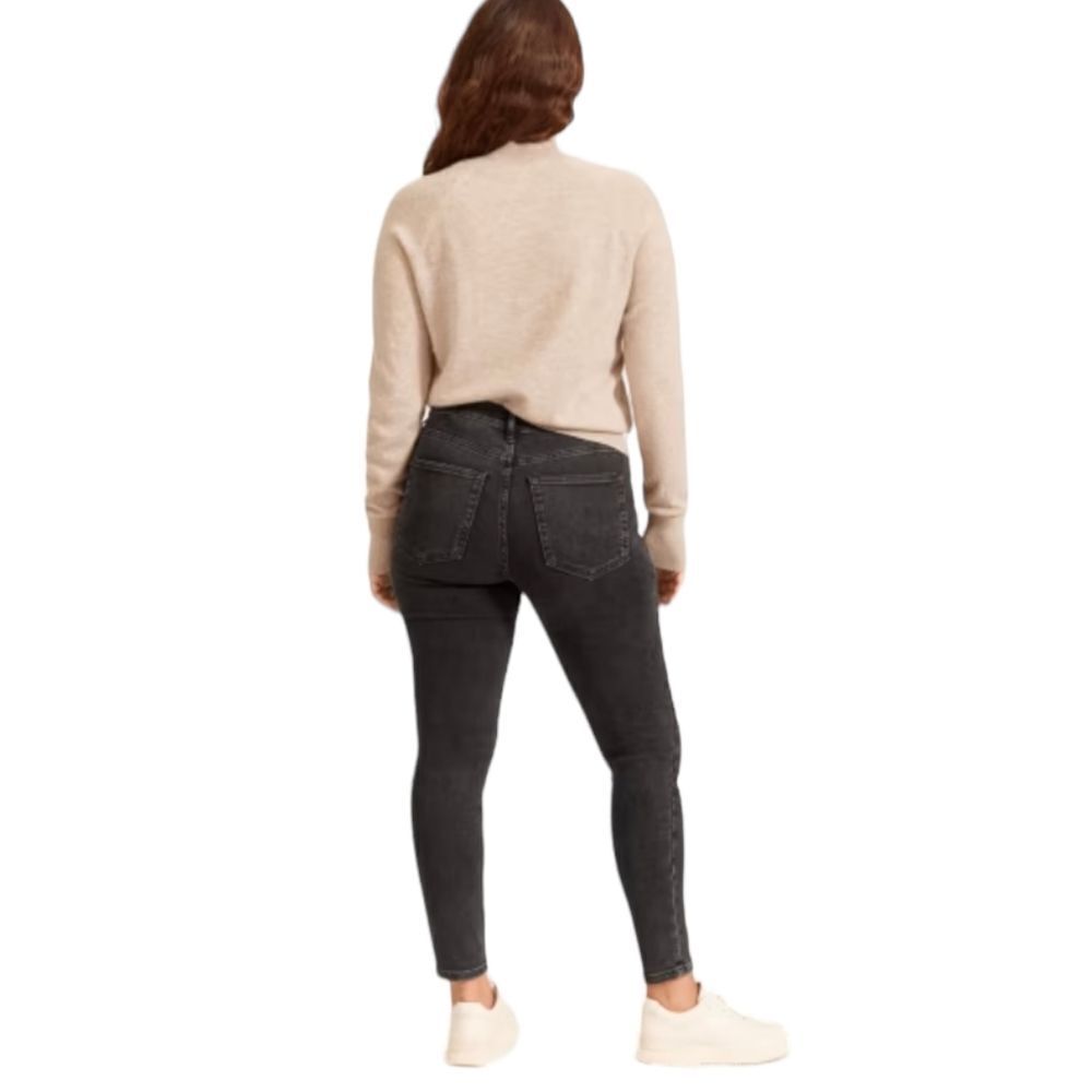 Everlane The Authentic Stretch Mid-Rise Skinny in‎ washed out black sz 26…